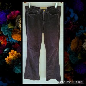 Jeanstar Vintage Y2K Black Corduroy Flare-leg Pants